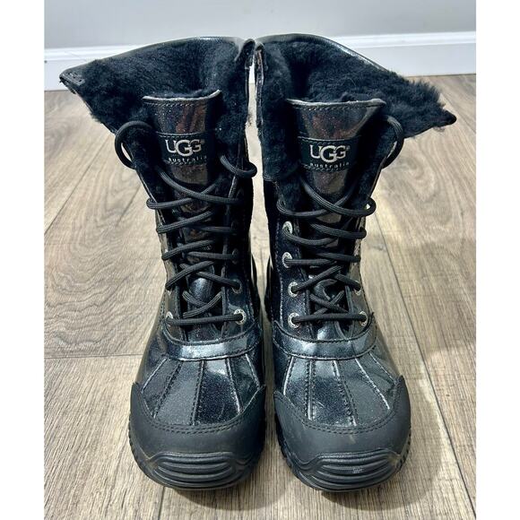 UGG Australia Adirondack II Winter Snow Boots - Black size 6 - Picture 1 of 11